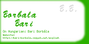 borbala bari business card